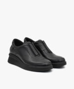 کفش چرم زنانه مدل u26 رنگ مشکی - تصویر سوم