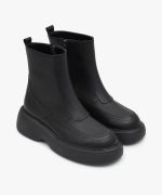 نیم بوت چرم زنانه کد D33 - Image 5