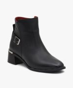 نیم بوت چرم زنانه کدP46