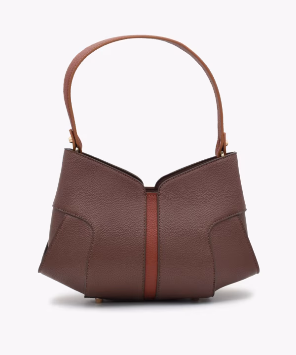 کیف چرم زنانه کد 854 - قهوه‌ای - عکس ۴