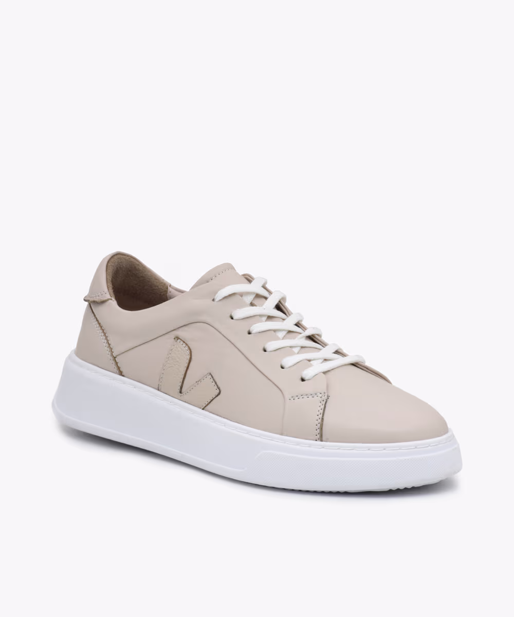 T51-cream-01 ونس چرم زنانه کد T51 - Image 1